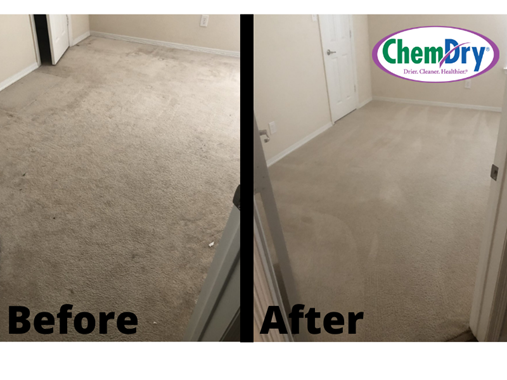 Before and After Cowgirl Chem-Dry Carpet Cleaning